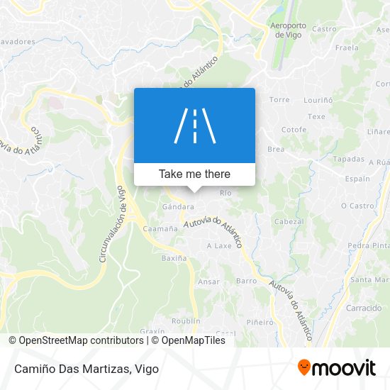 Camiño Das Martizas map