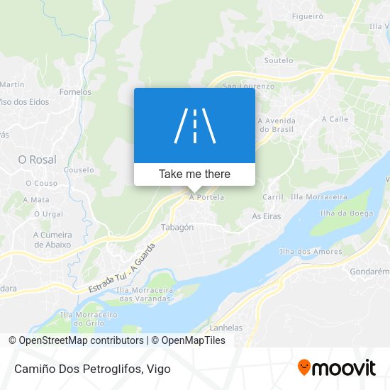 Camiño Dos Petroglifos map