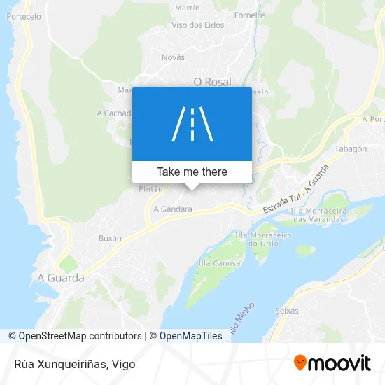 Rúa Xunqueiriñas map