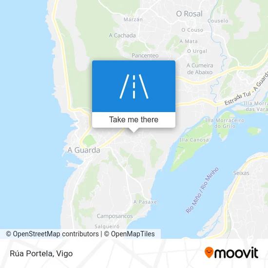 Rúa Portela map