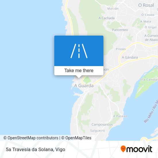 5a Travesía da Solana map