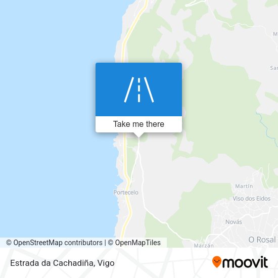 Estrada da Cachadiña map