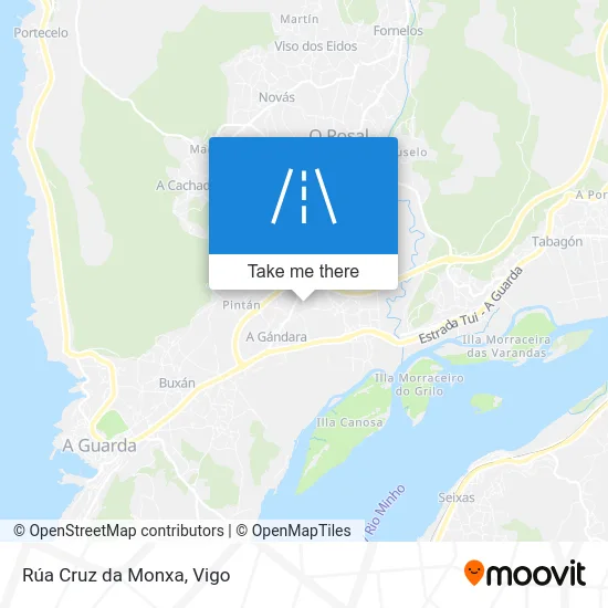 Rúa Cruz da Monxa map