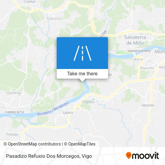 Pasadizo Refuxio Dos Morcegos map