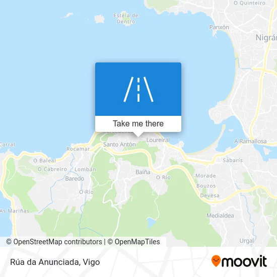 Rúa da Anunciada map