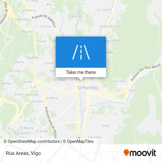 Rúa Areas map