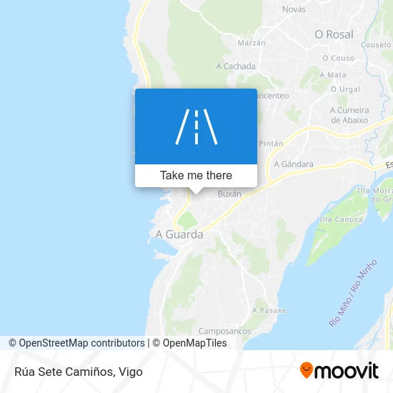 Rúa Sete Camiños map