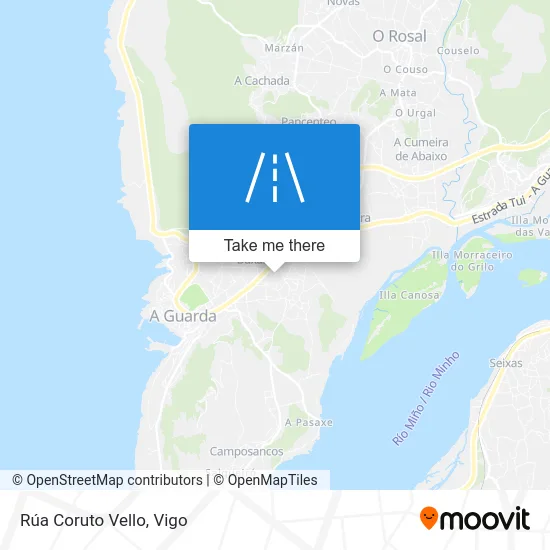 Rúa Coruto Vello map