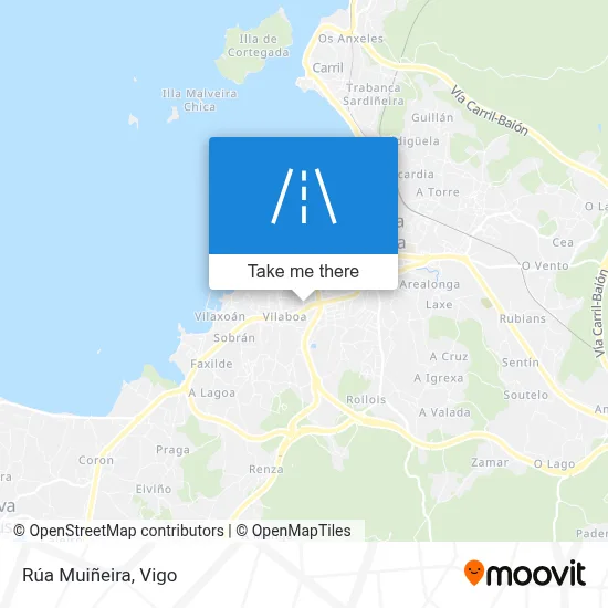 Rúa Muiñeira map