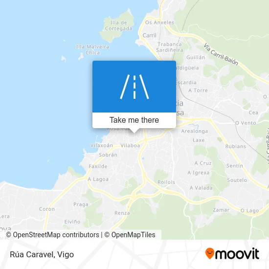 Rúa Caravel map