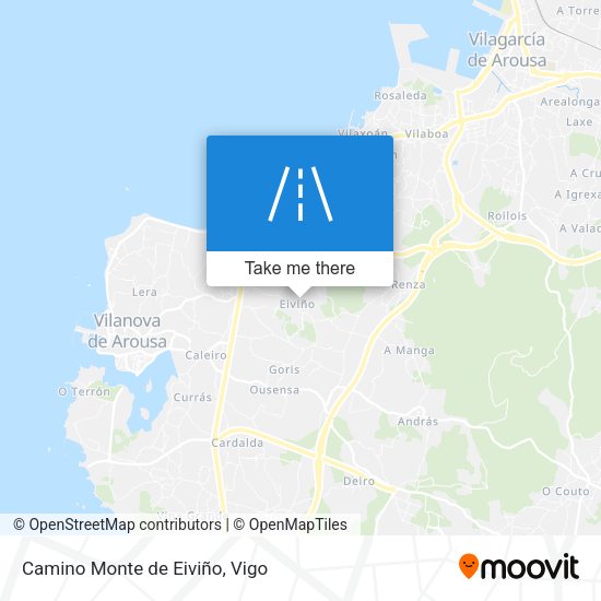 Camino Monte de Eiviño map