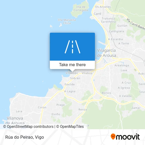 Rúa do Peirao map