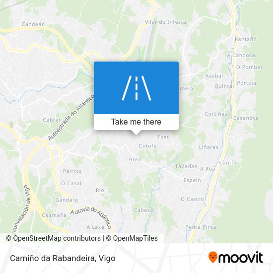 Camiño da Rabandeira map