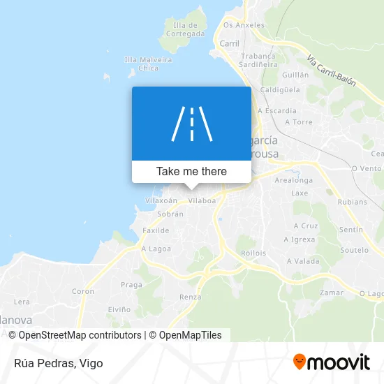 Rúa Pedras map