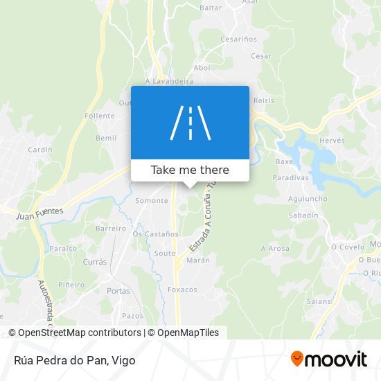 Rúa Pedra do Pan map