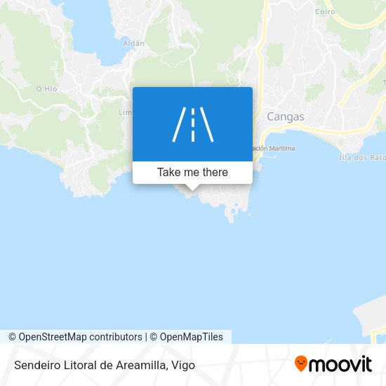 Sendeiro Litoral de Areamilla map