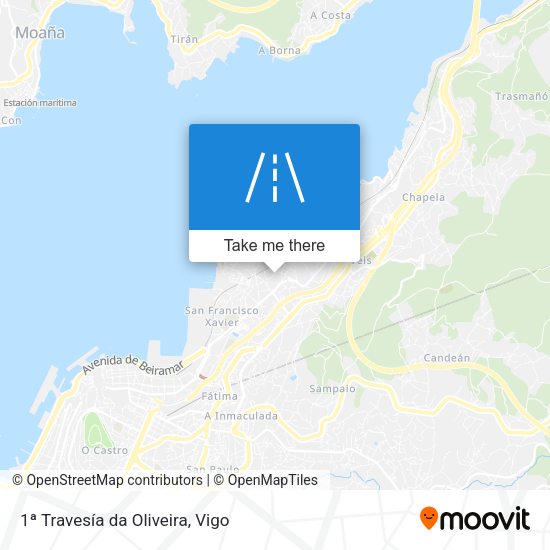 1ª Travesía da Oliveira map