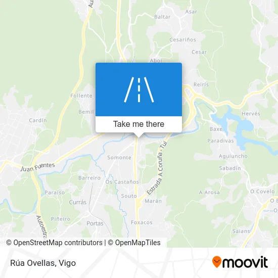 Rúa Ovellas map