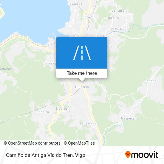 Camiño da Antiga Vía do Tren map