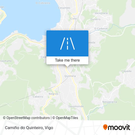 Camiño do Quinteiro map