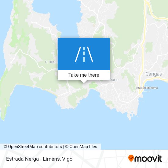 Estrada Nerga - Liméns map