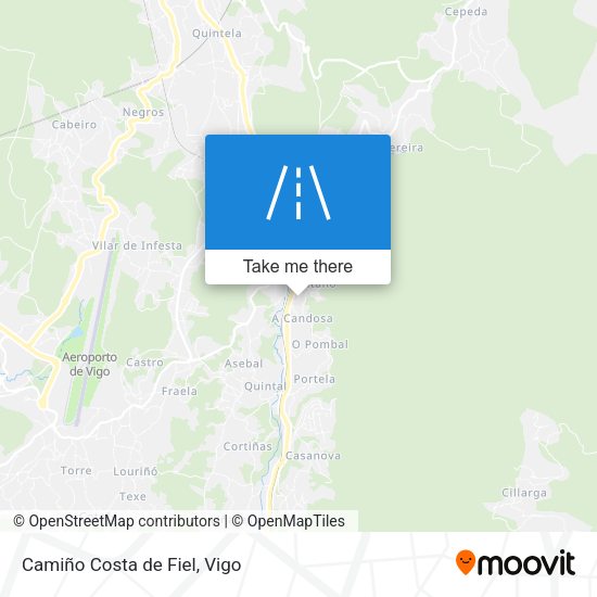 Camiño Costa de Fiel map