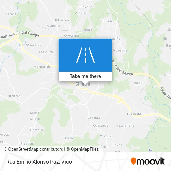 Rúa Emilio Alonso Paz map