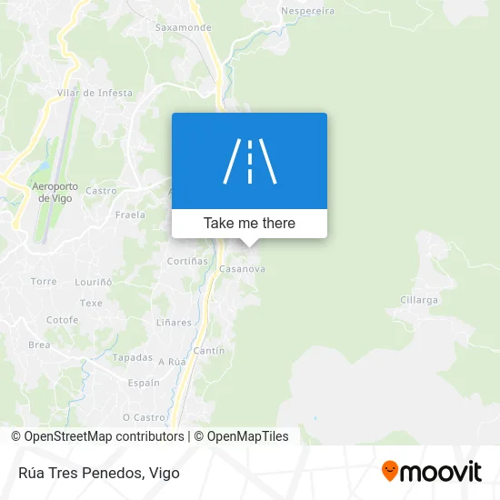 Rúa Tres Penedos map