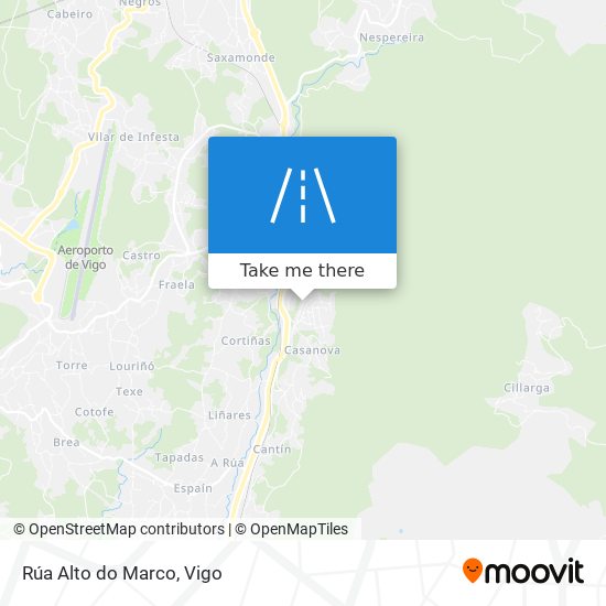 Rúa Alto do Marco map