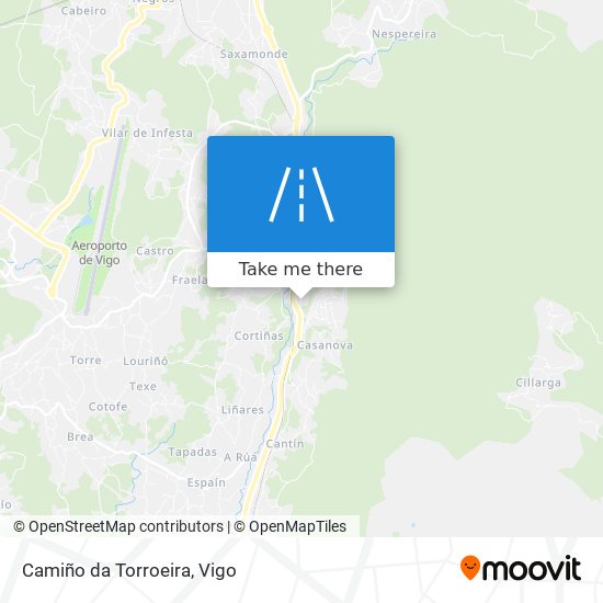 mapa Camiño da Torroeira