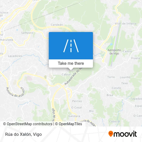 Rúa do Xalón map