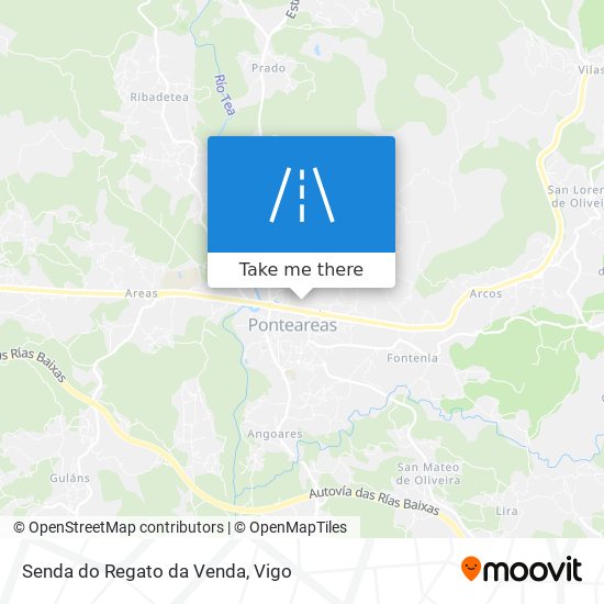 Senda do Regato da Venda map