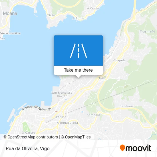 Rúa da Oliveira map