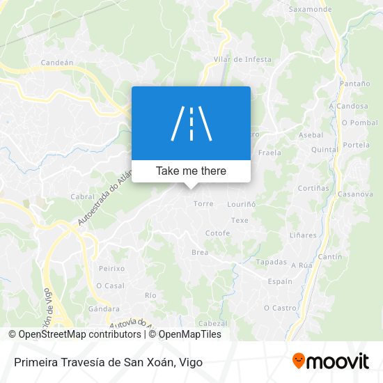 Primeira Travesía de San Xoán map