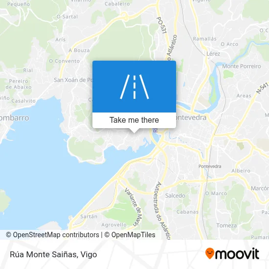 Rúa Monte Saiñas map