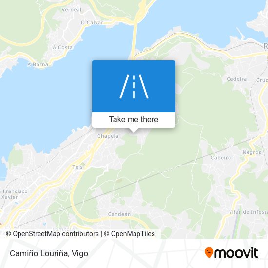 Camiño Louriña map