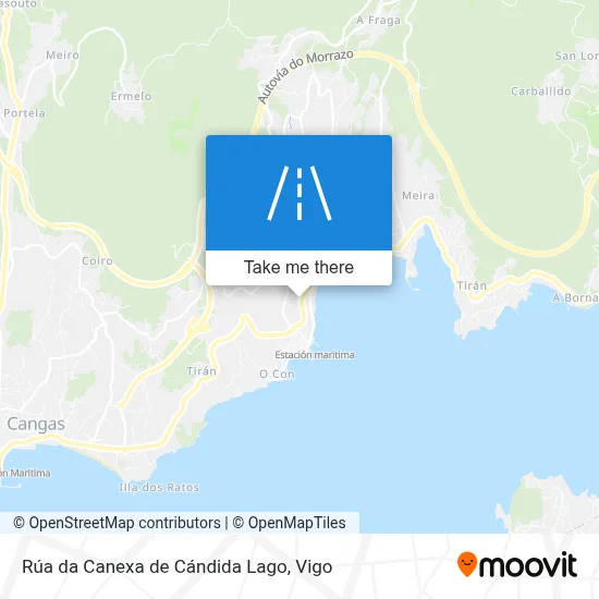 Rúa da Canexa de Cándida Lago map