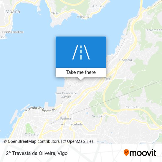 2ª Travesía da Oliveira map