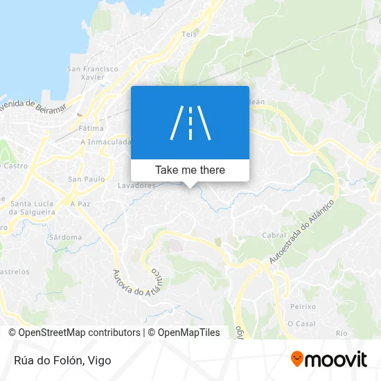 Rúa do Folón map