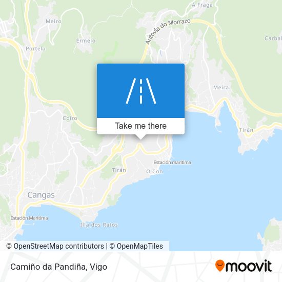 Camiño da Pandiña map