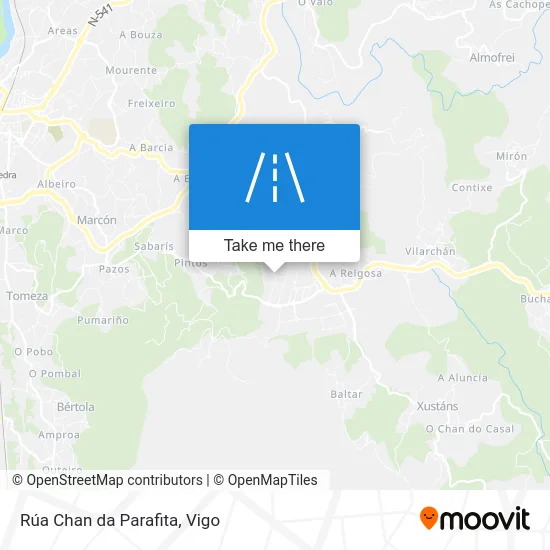 Rúa Chan da Parafita map