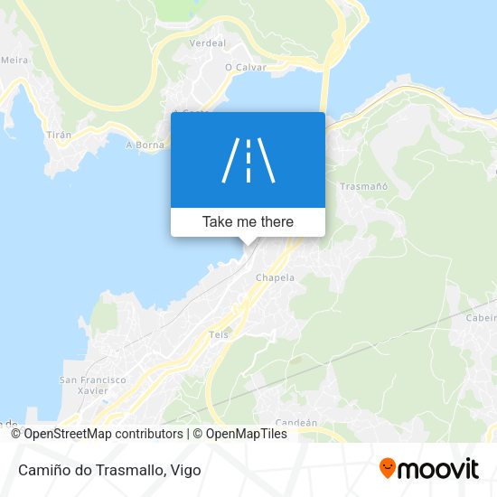 Camiño do Trasmallo map
