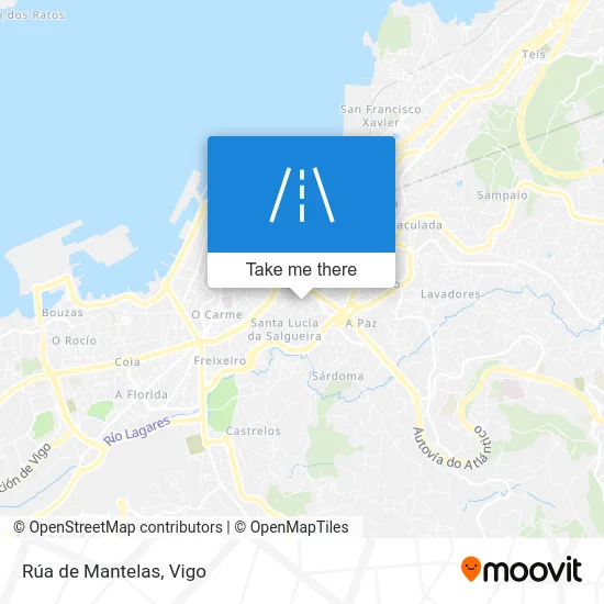 Rúa de Mantelas map