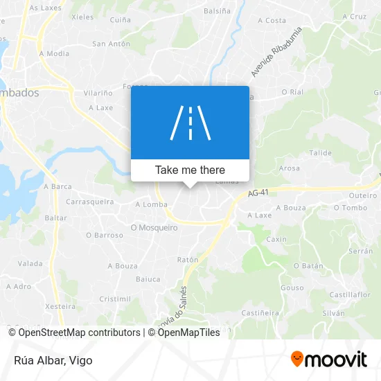 Rúa Albar map