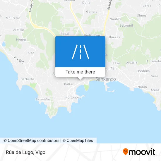 Rúa de Lugo map
