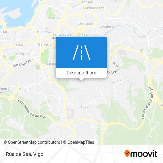 Rúa de Saá map