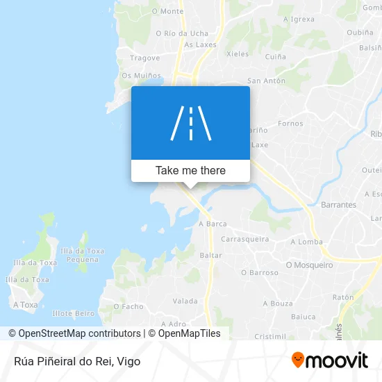 Rúa Piñeiral do Rei map