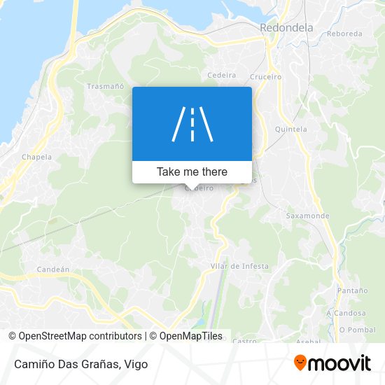 Camiño Das Grañas map