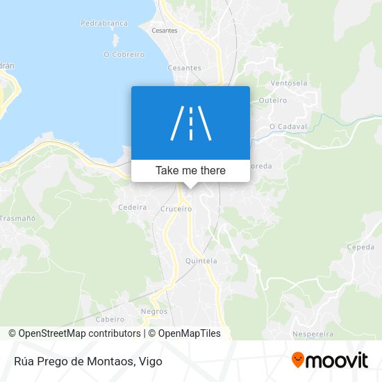 Rúa Prego de Montaos map