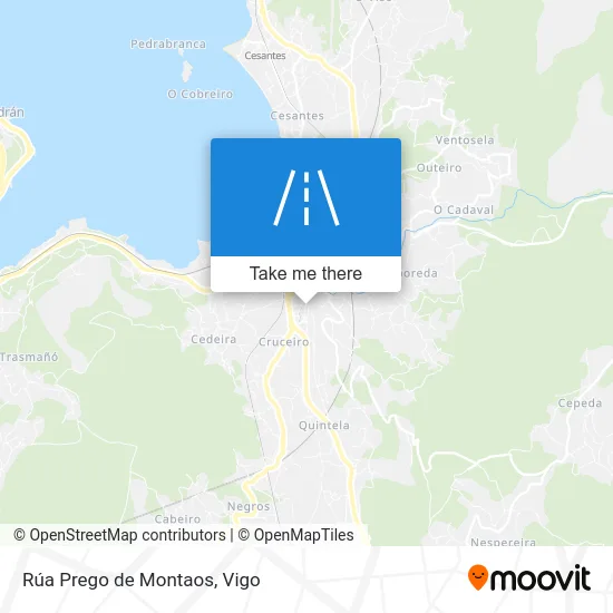 Rúa Prego de Montaos map